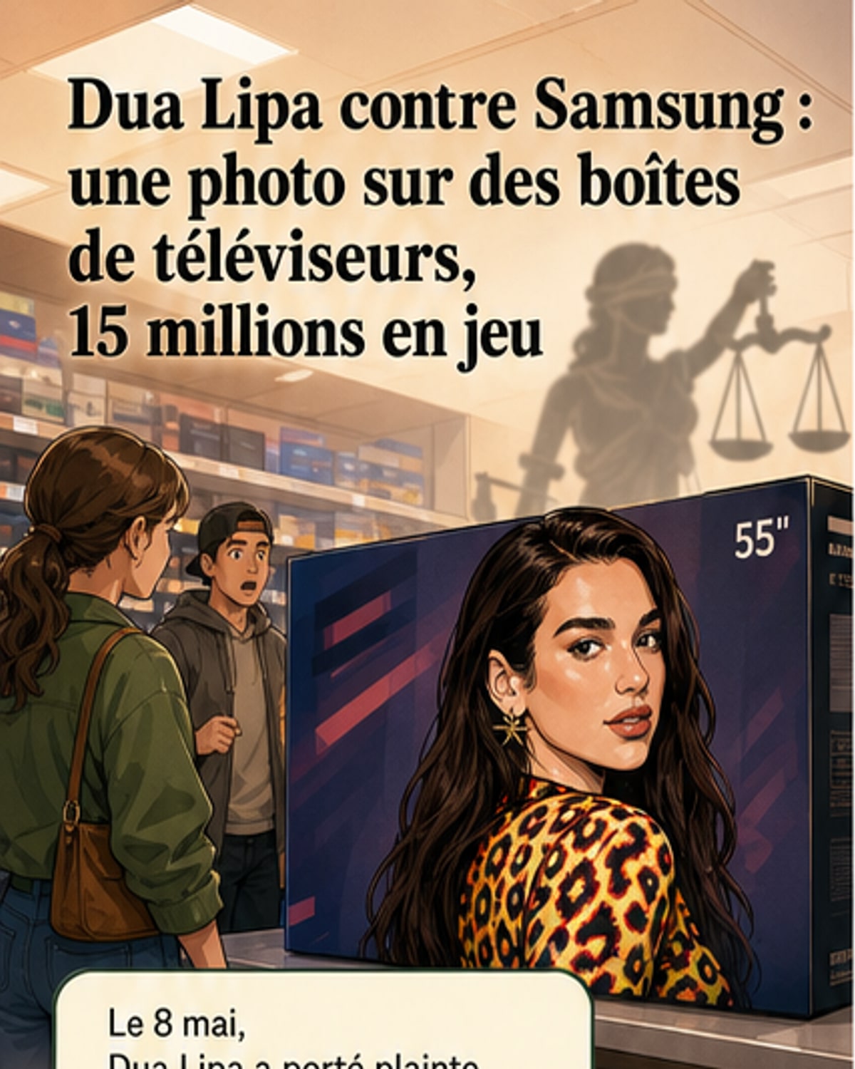 Dua Lipa attaque Samsung en justice