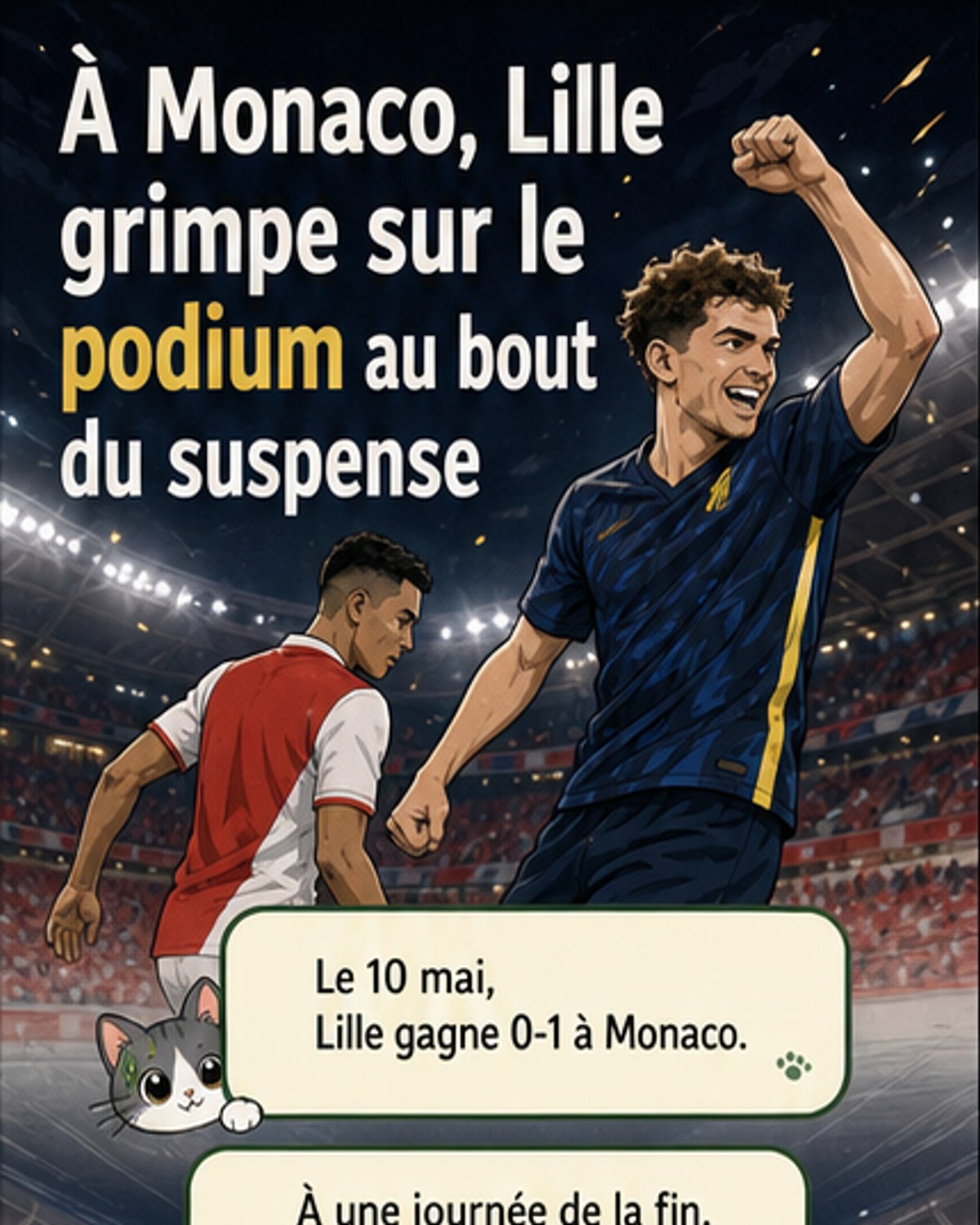 Lille monte sur le podium