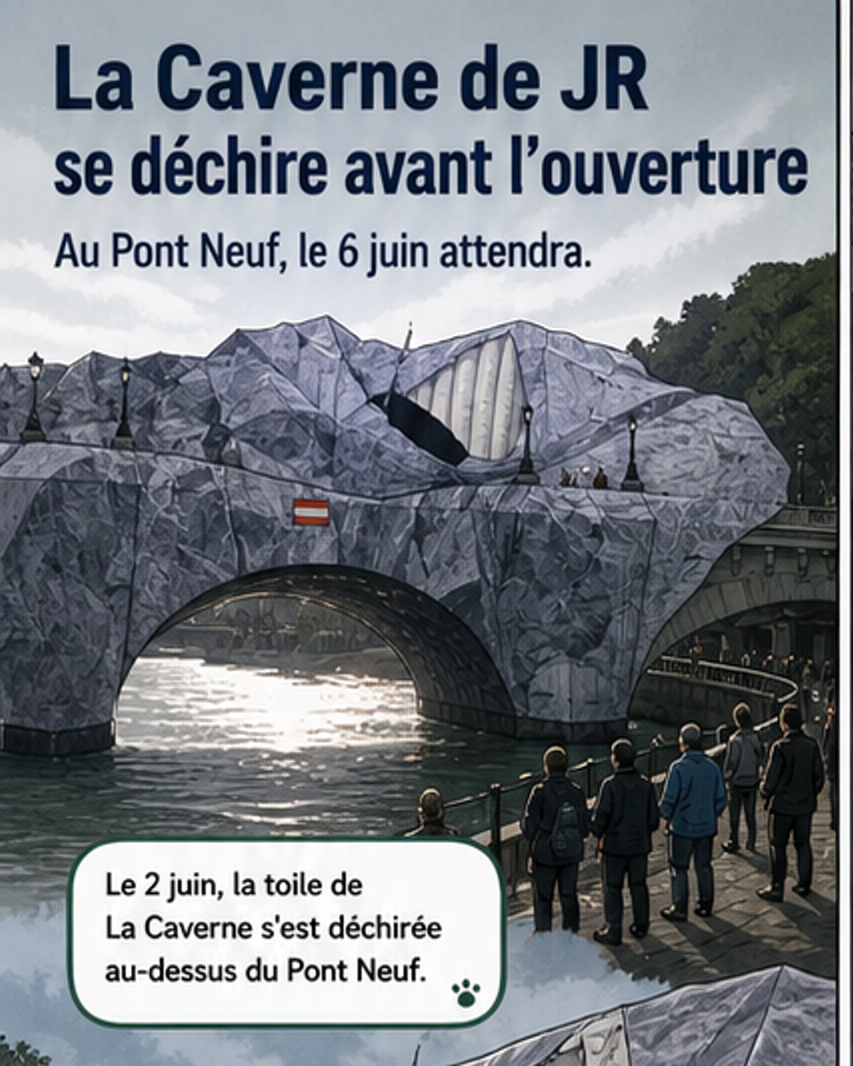 La « Caverne » de JR ne s’ouvrira pas