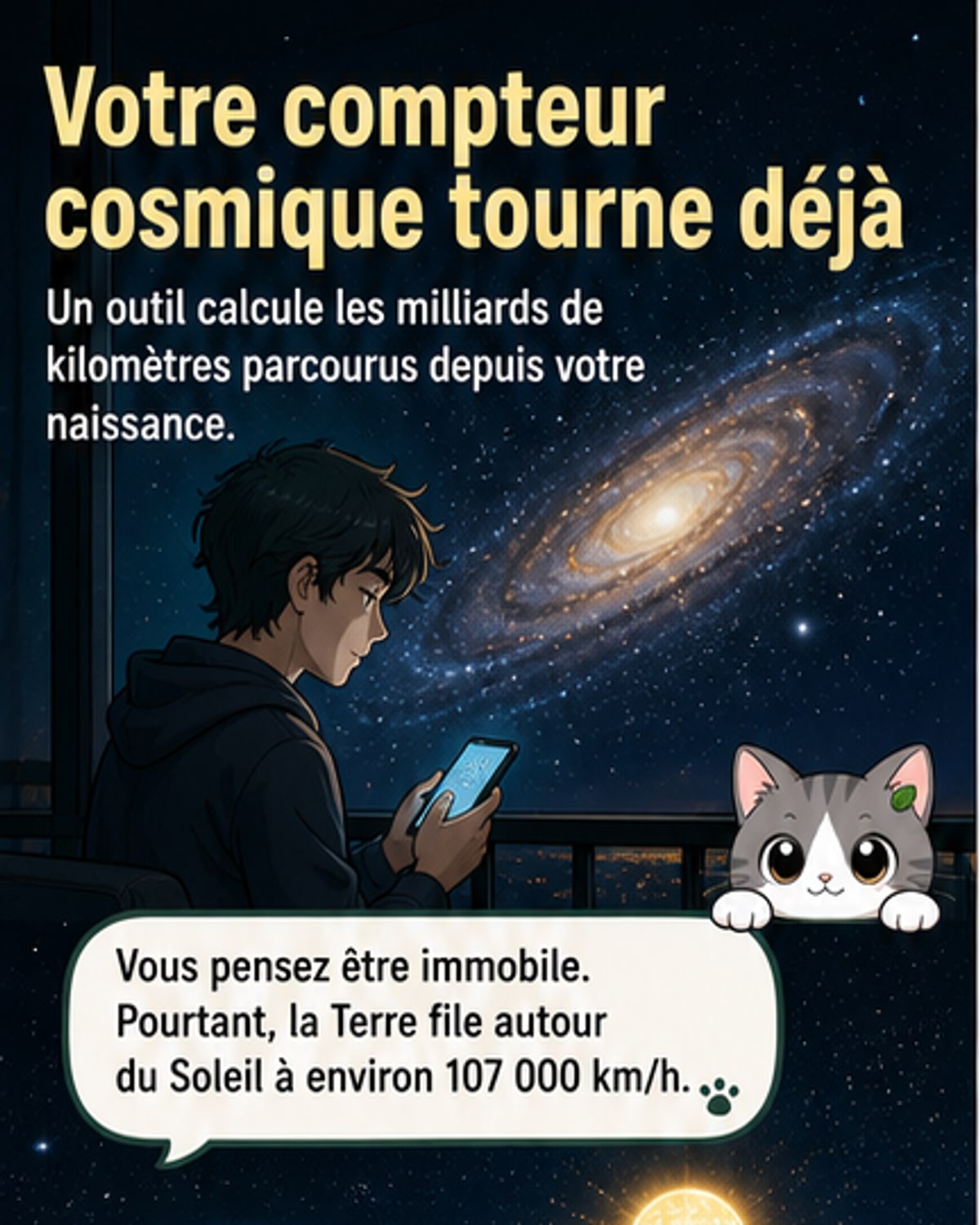 Vous avez parcouru des milliards de km sans bouger