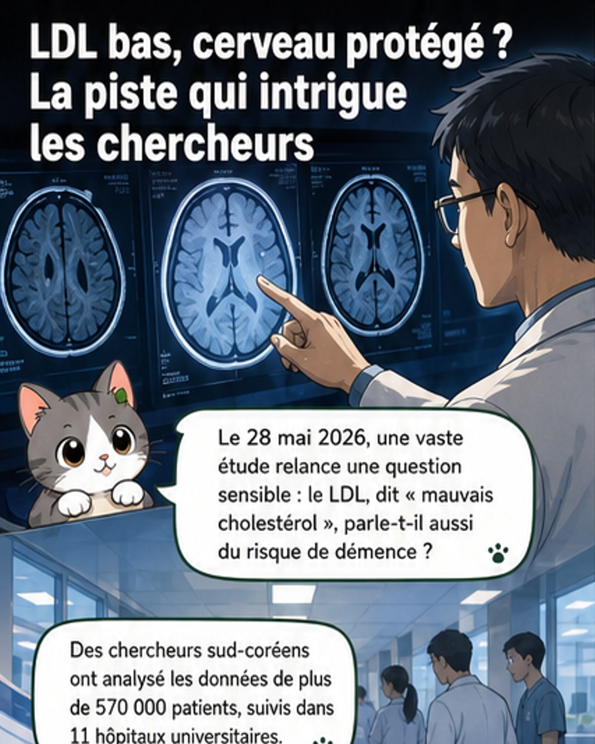 Un lien entre cholestérol et risque de démence