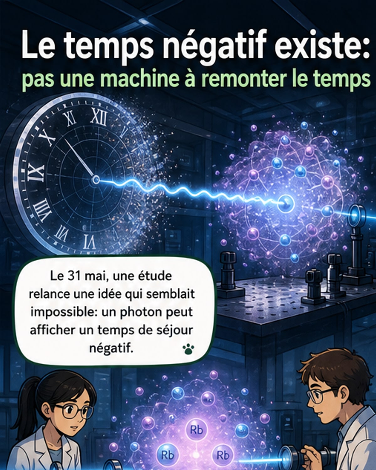 Le temps peut être négatif