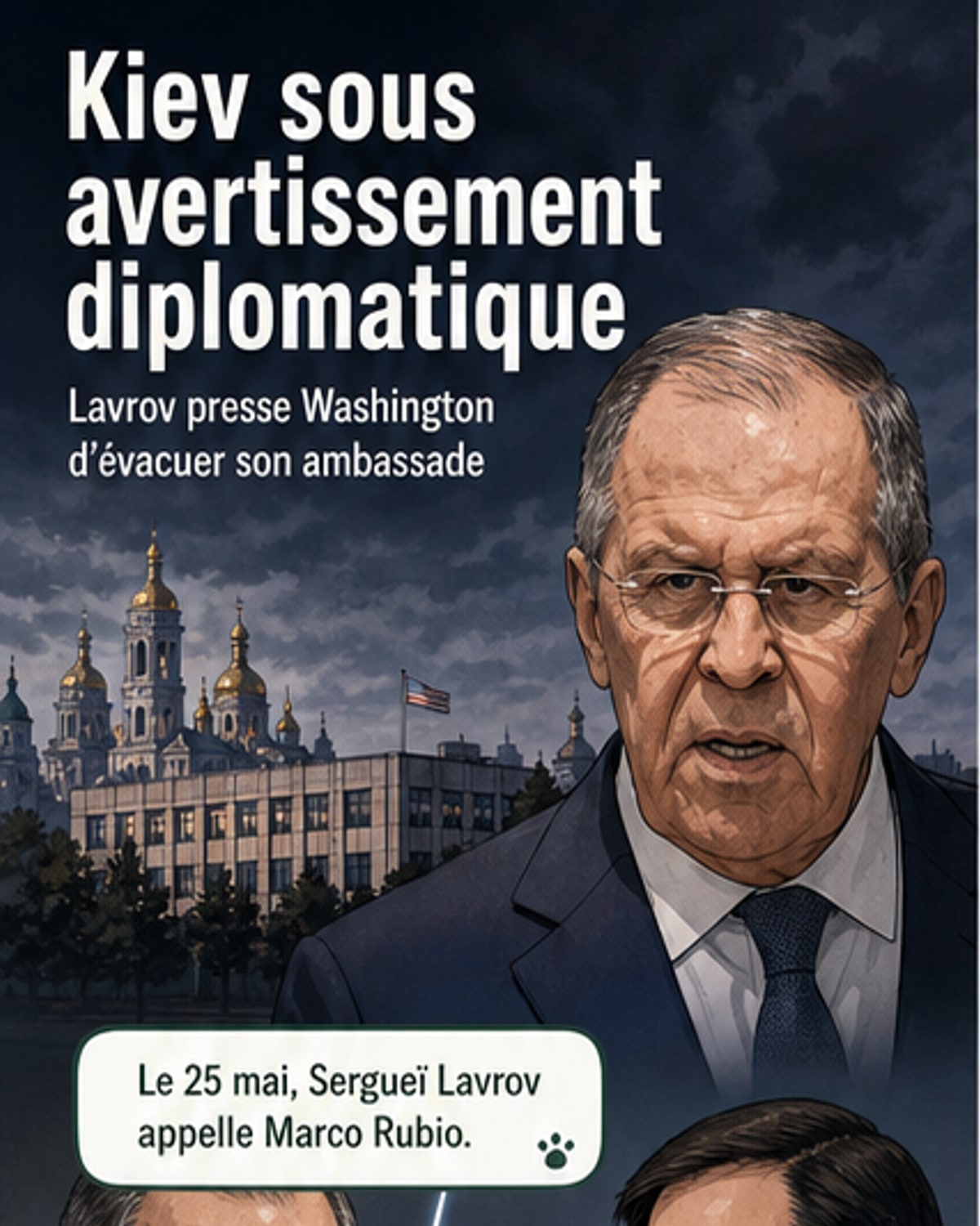 Moscou appelle à quitter Kiev avant de nouvelles frappes