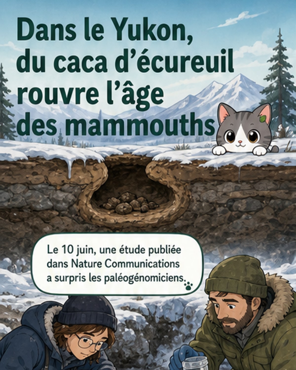 ADN de mammouth trouvé dans des crottes d’écureuil