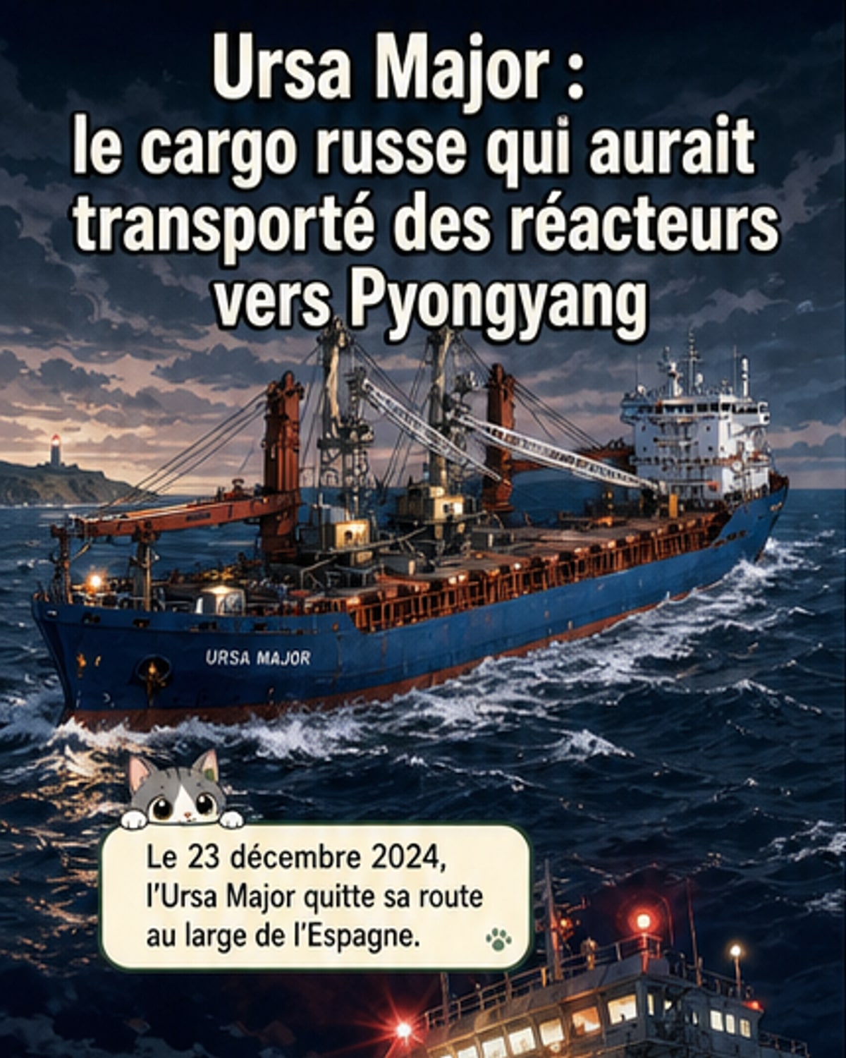 Un cargo russe coule avec deux réacteurs nucléaires