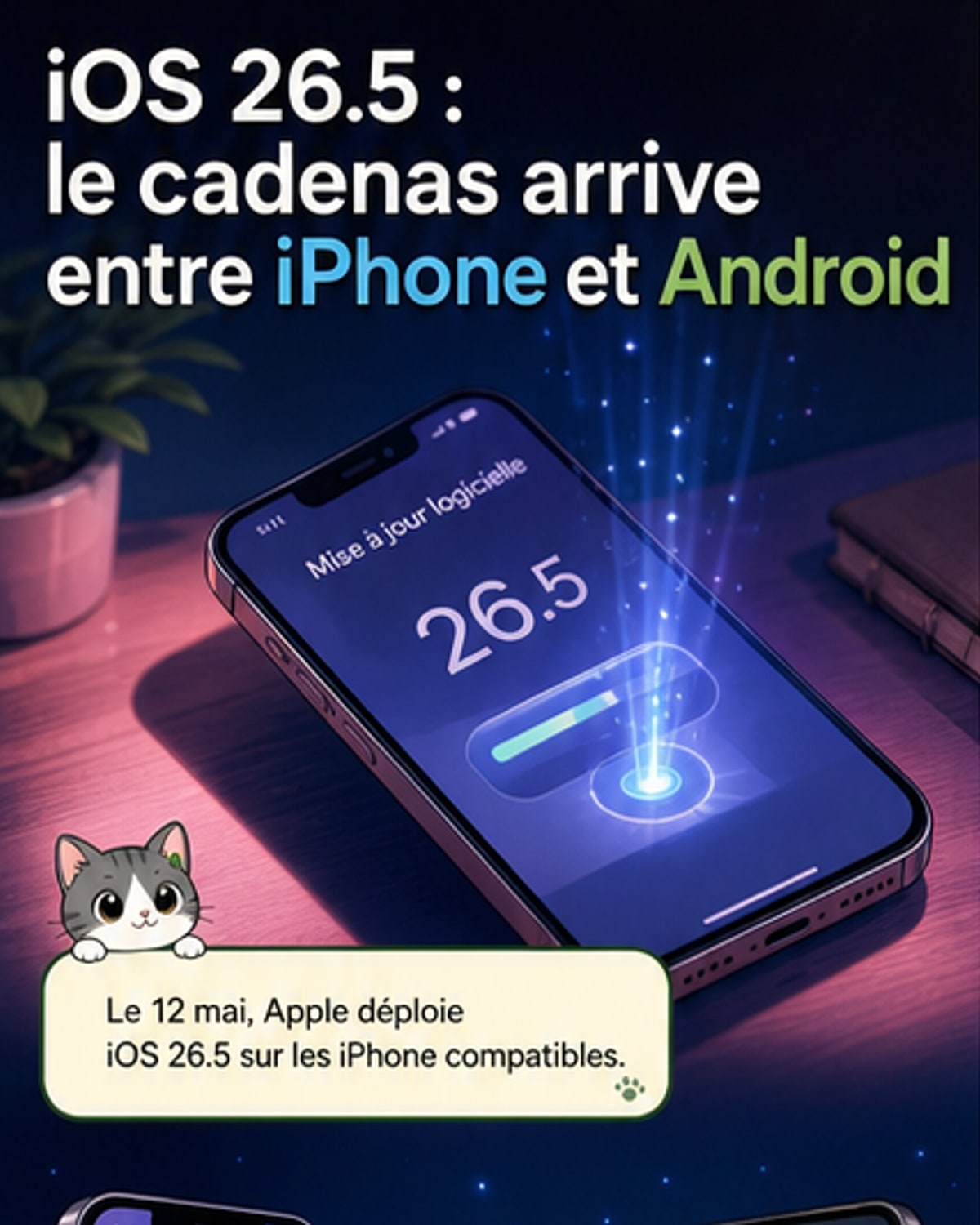 iOS 26.5 est disponible : chiffrement RCS et publicités dans Plans