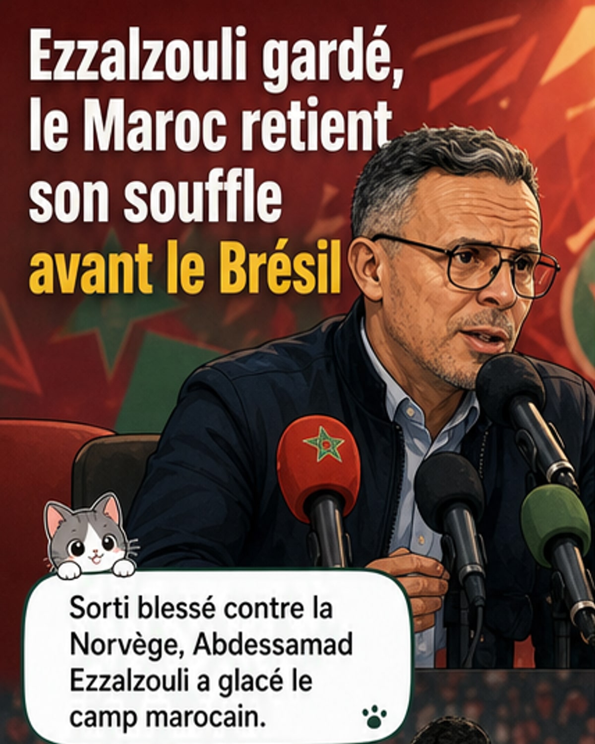 Maroc : Ezzalzouli blessé, reste dans la liste