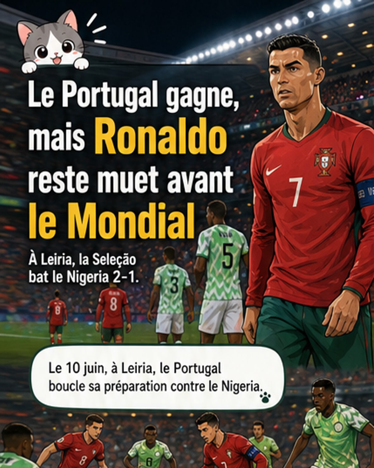 Le Portugal s'impose face au Nigeria