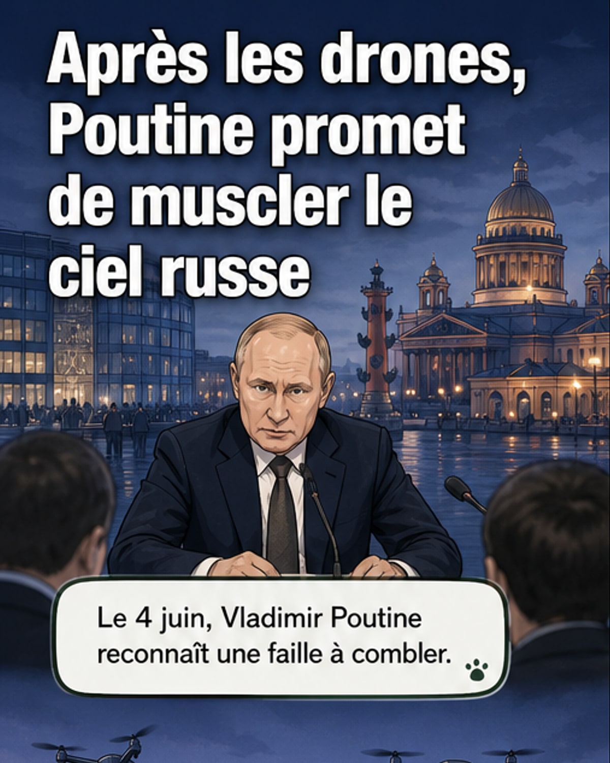 Poutine veut renforcer la défense antiaérienne