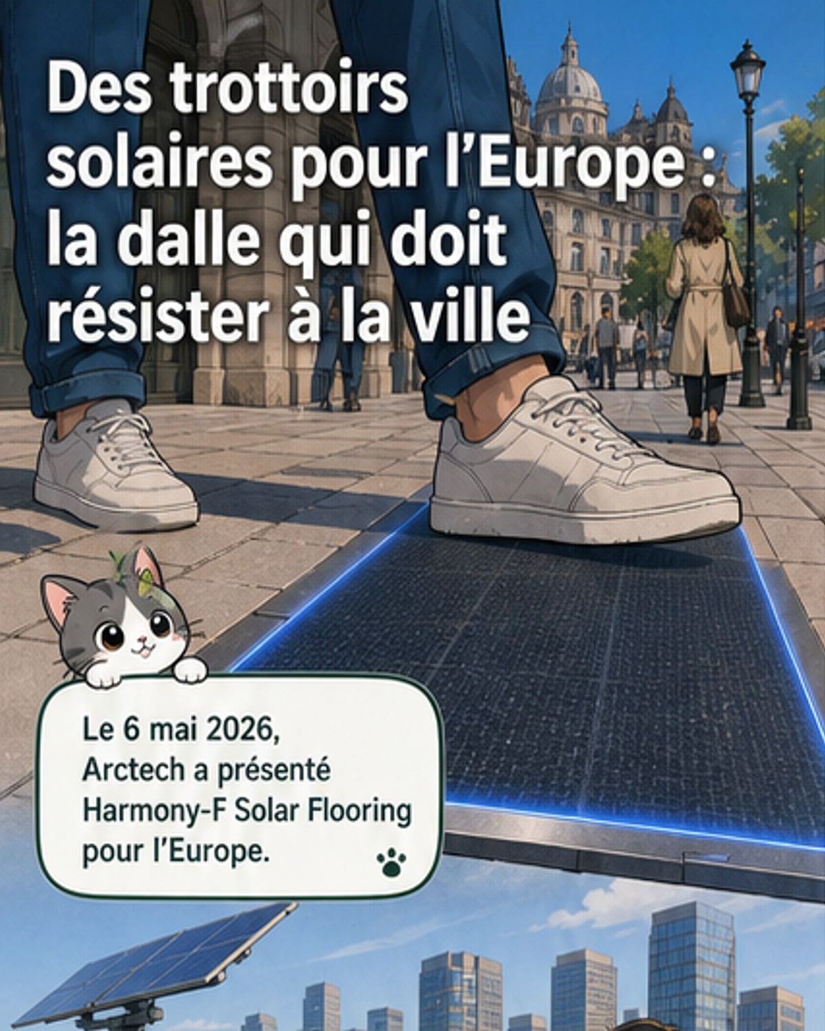 Des dalles solaires ultra-résistantes débarquent en Europe
