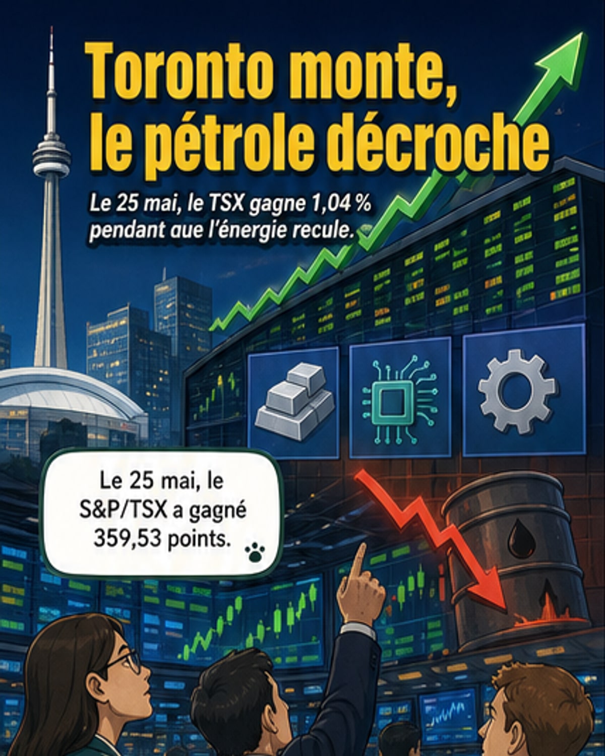 Le TSX bondit grâce aux métaux