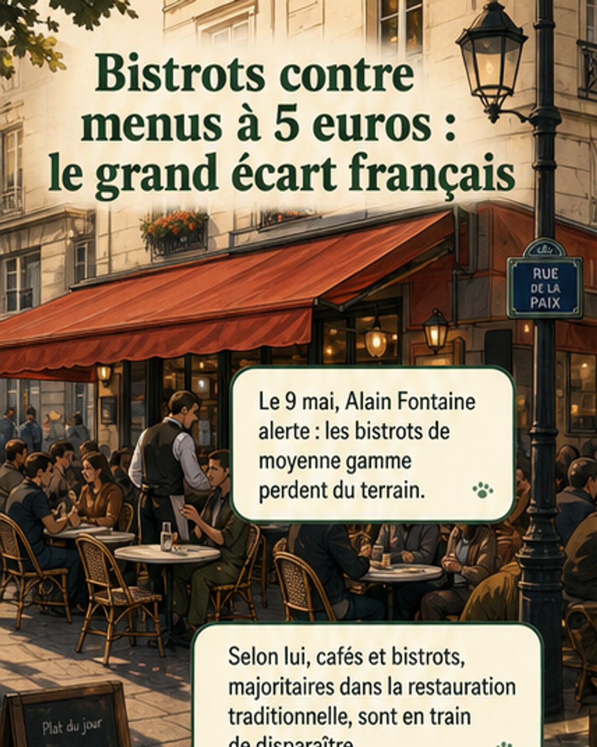 La restauration traditionnelle en danger