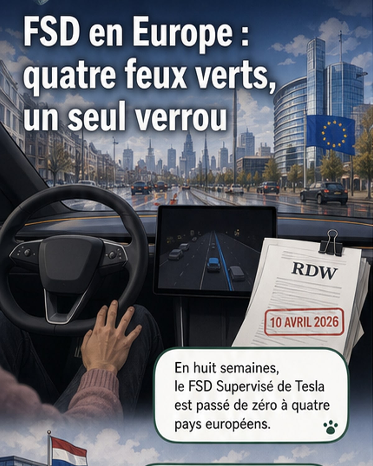 Tesla FSD en Europe : la course aux autorisations