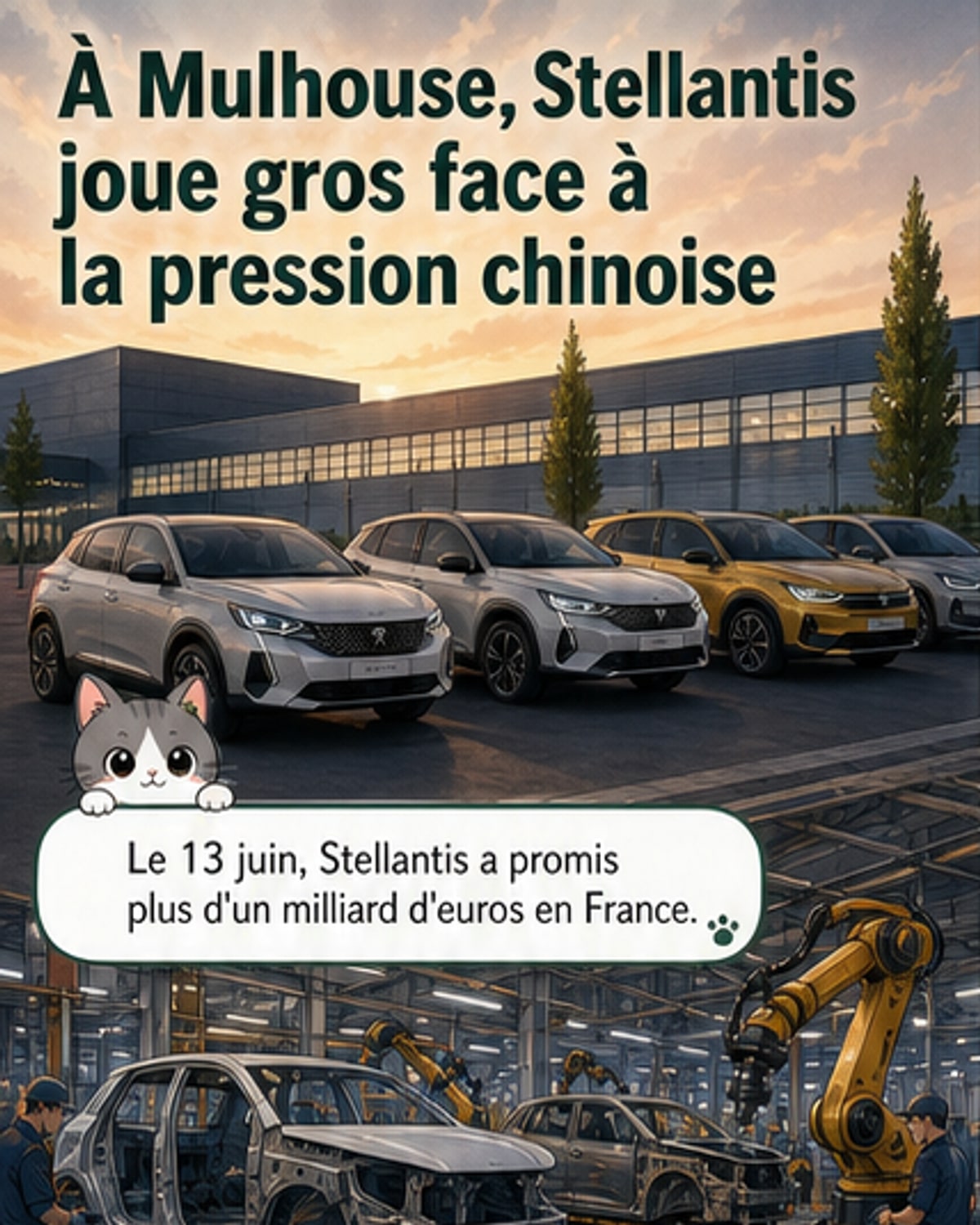 Peugeot mise sur Mulhouse face à la Chine