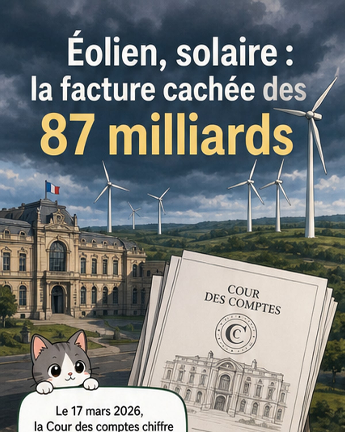 87 milliards pour le solaire et l’éolien