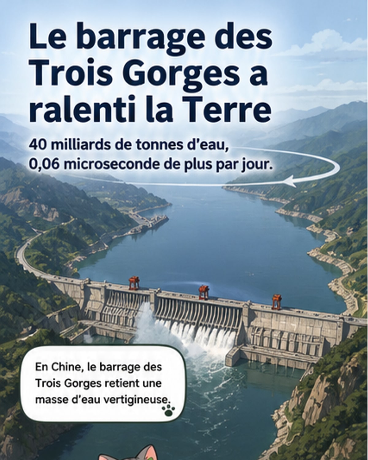 Un barrage a ralenti la Terre