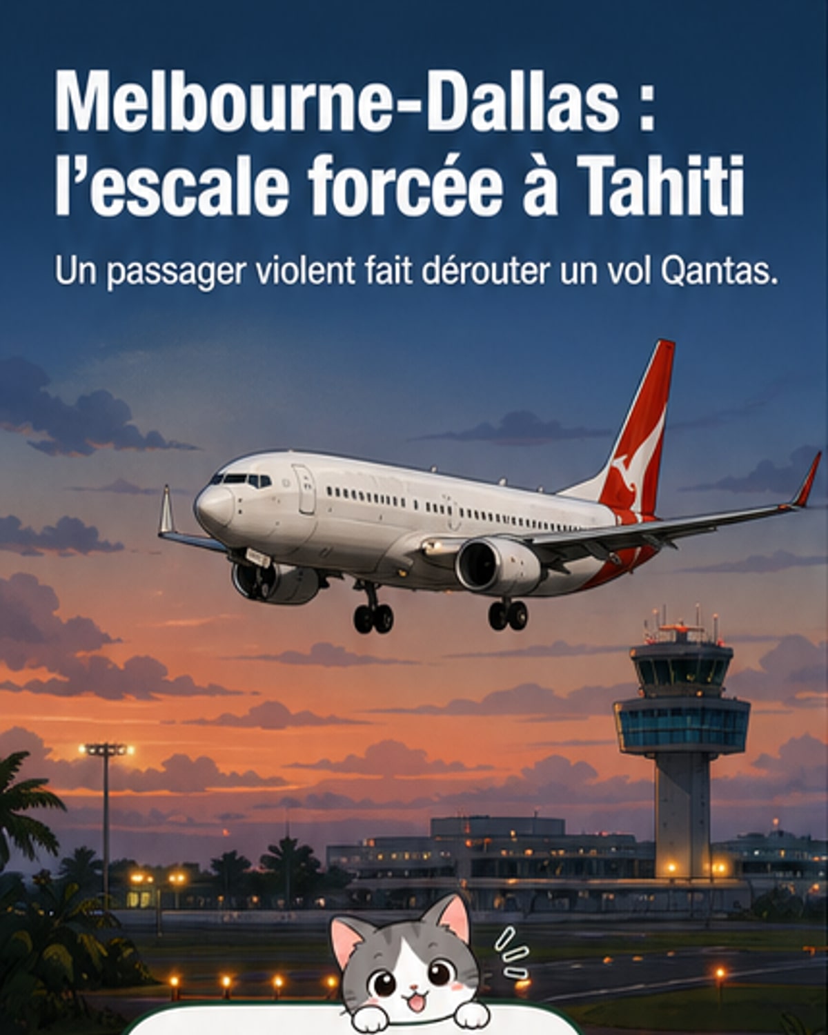 Un passager mord un agent de bord, le vol dérouté
