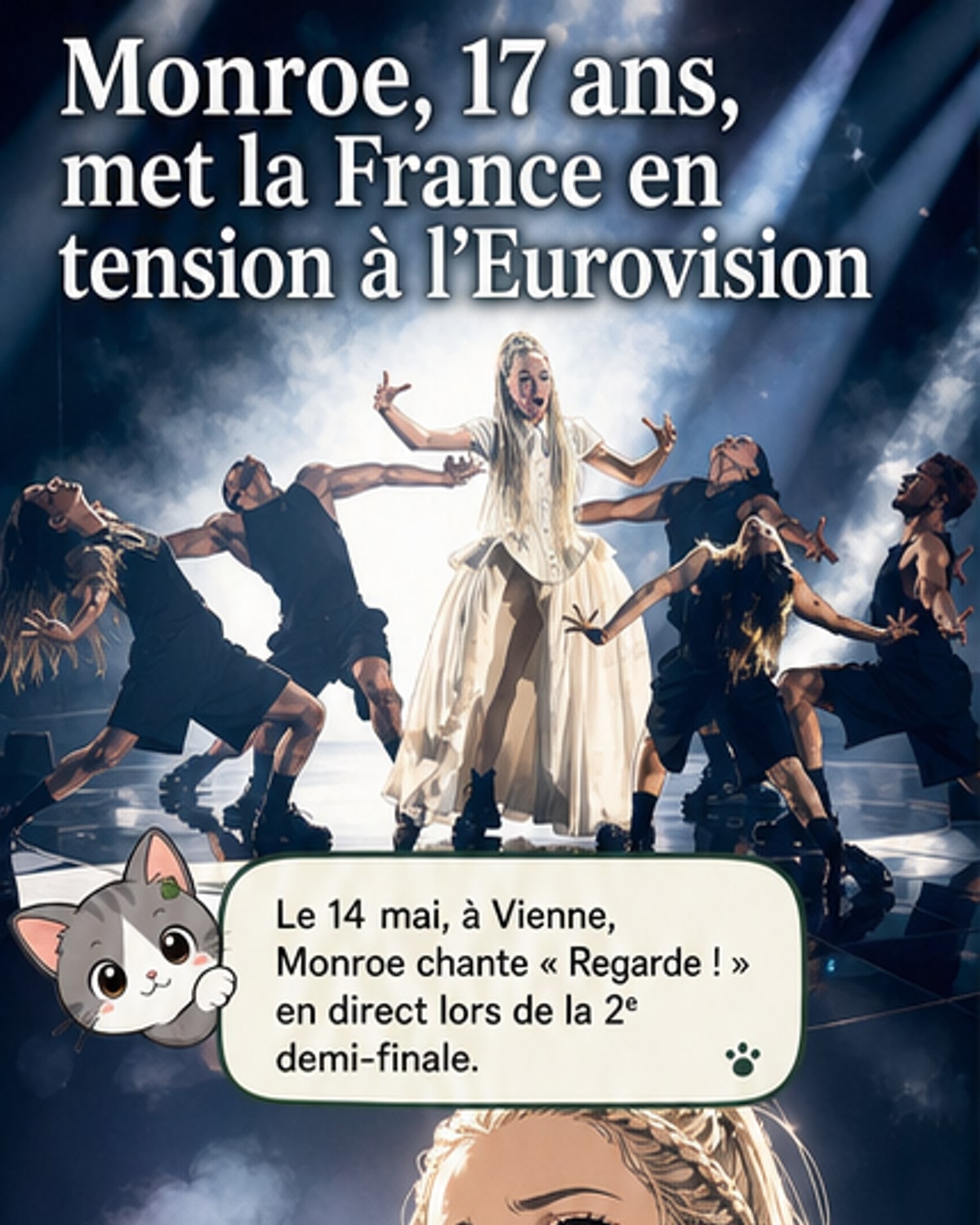 Monroe brille à l’Eurovision 2026