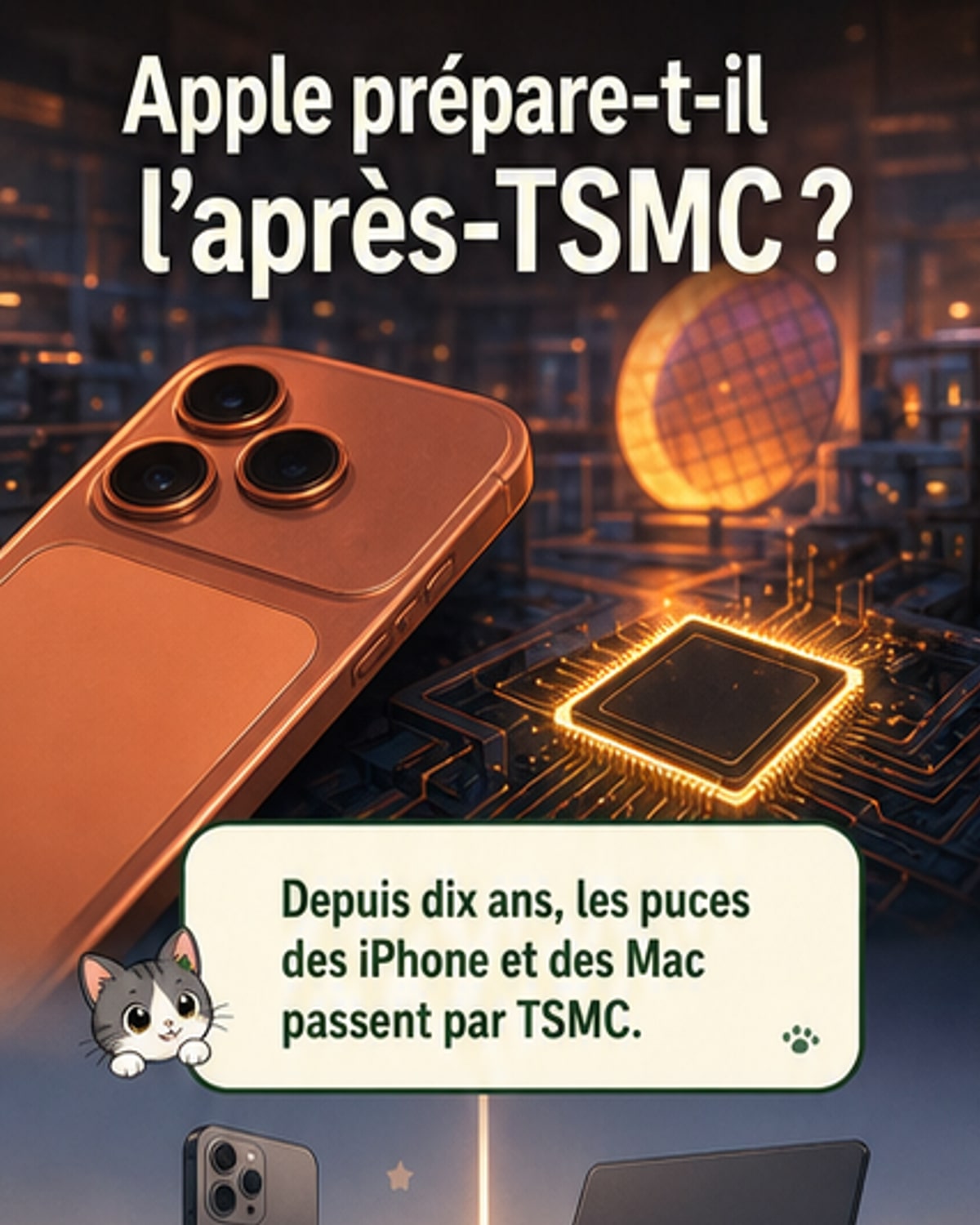 Apple brise-t-il son alliance avec TSMC ?