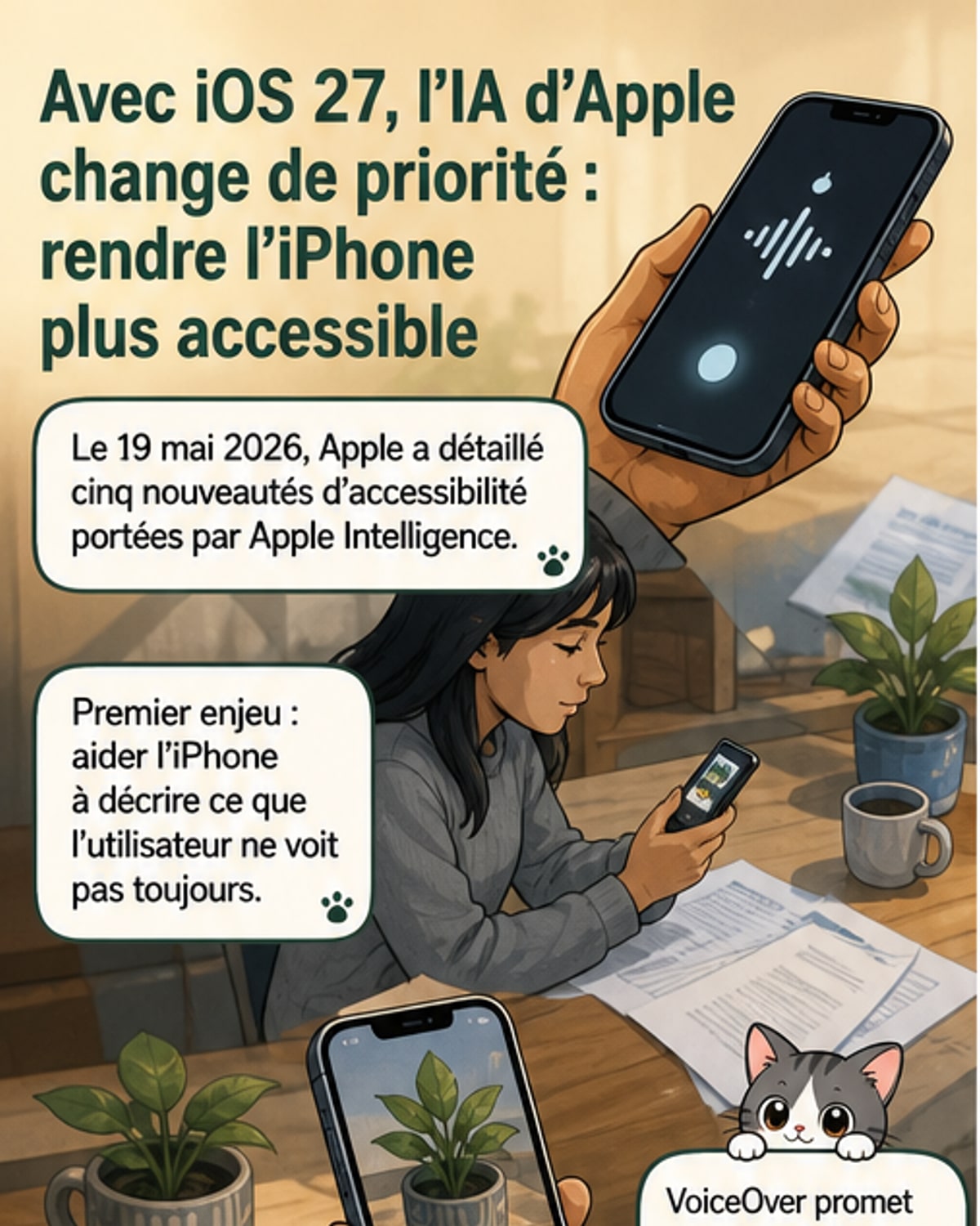 Apple réinvente l'accessibilité avec l'IA