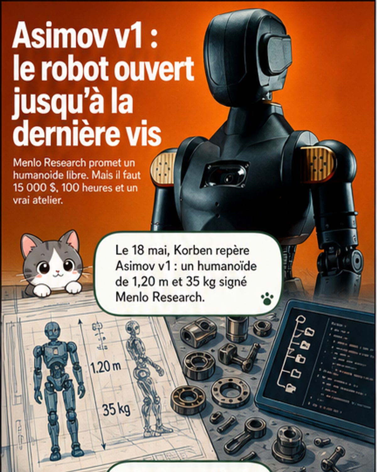 Un robot humanoïde open source intégral