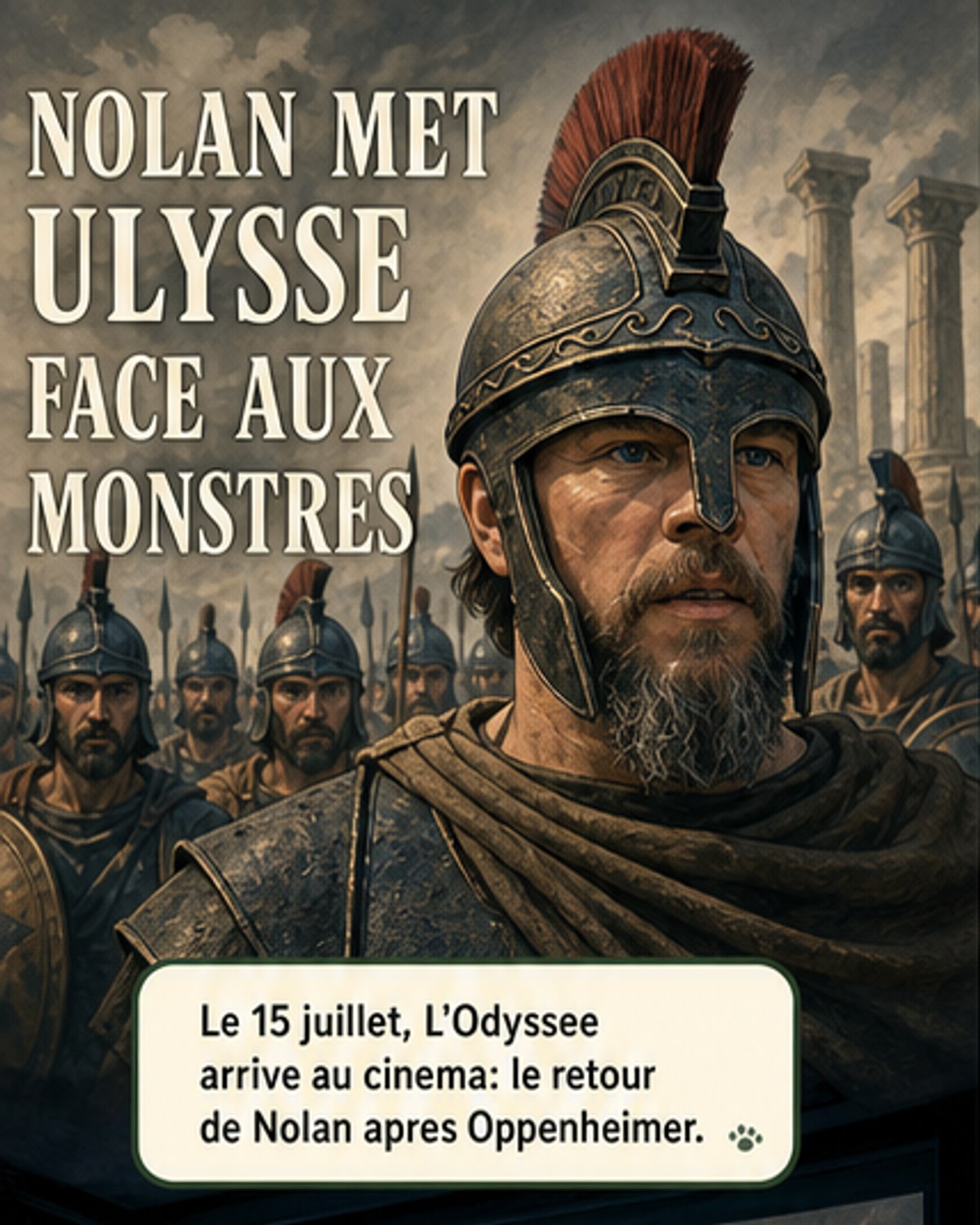 Nolan dévoile l'odyssée d'Ulysse