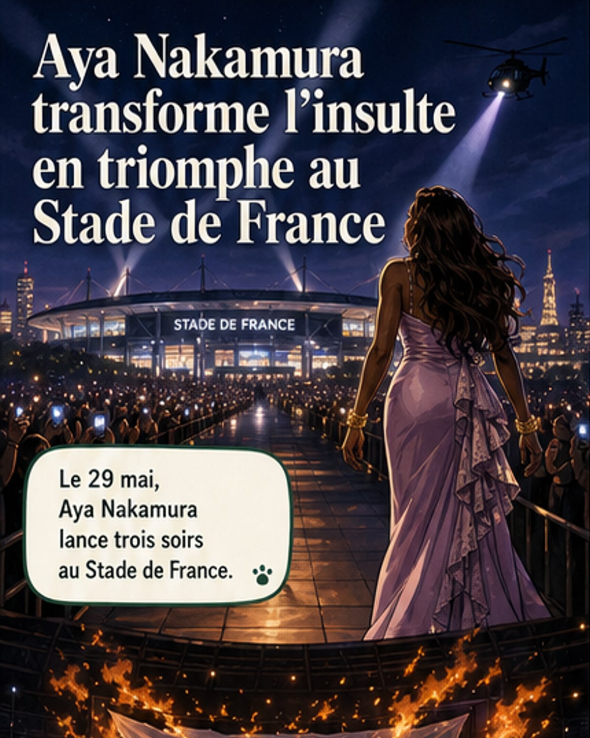 Aya Nakamura triomphe au Stade de France