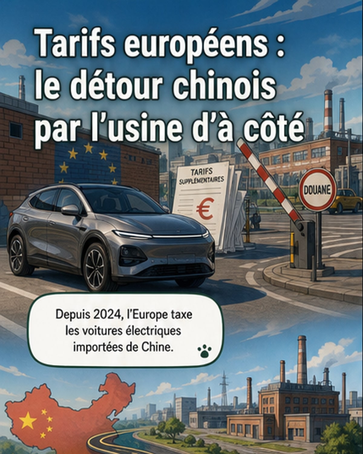 Les voitures électriques chinoises s'installent en Europe