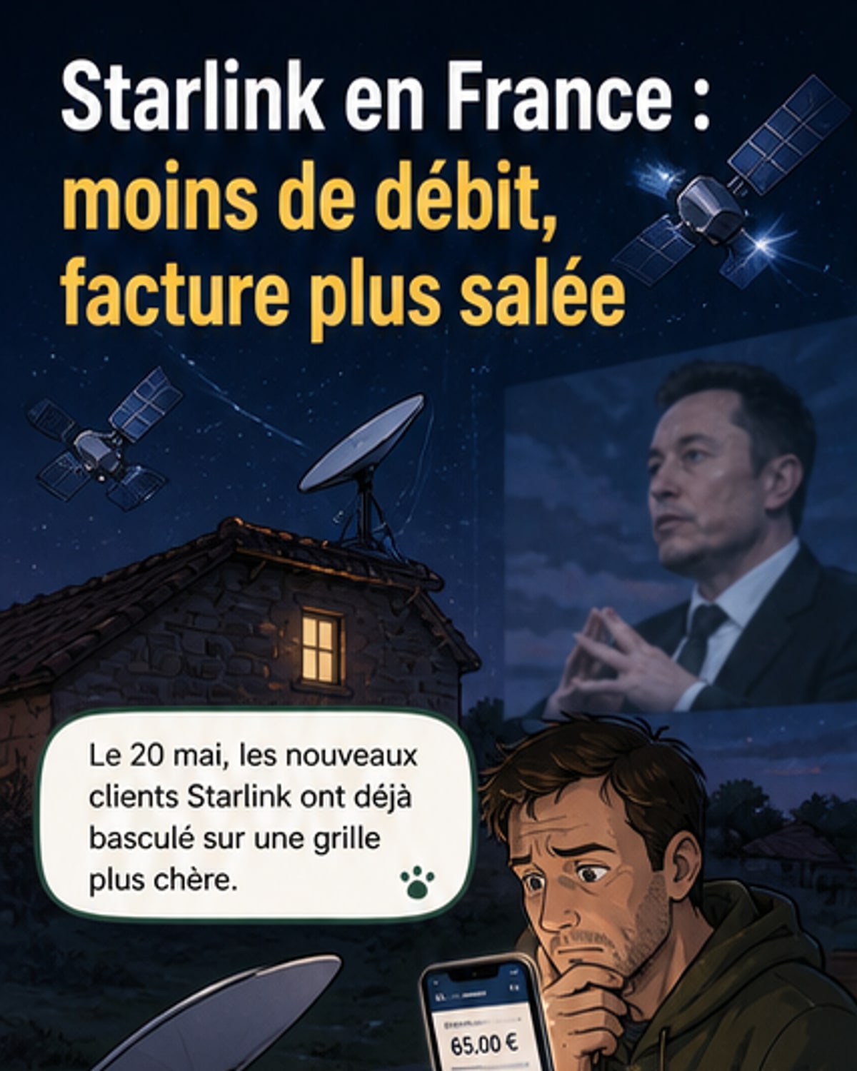 Starlink augmente ses prix en France