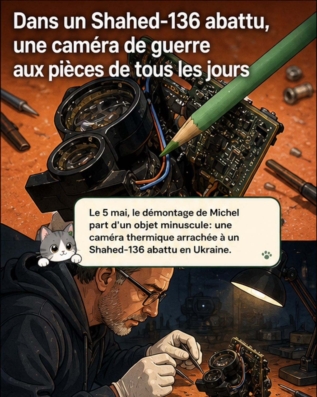 L’intérieur d’un drone kamikaze russe