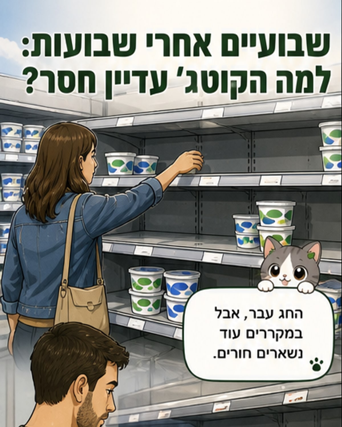 למה אין קוטג' ויוגורט על המדפים?