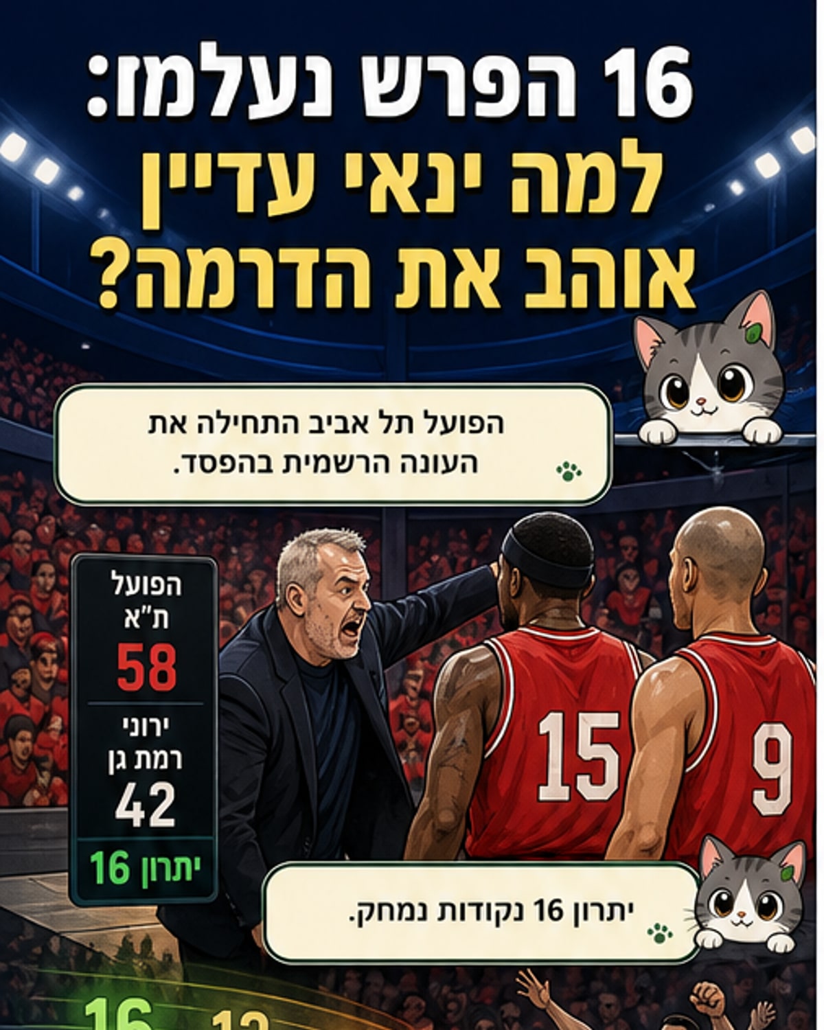 הפסד בהארכה, אבל זה בדיוק הכדורסל