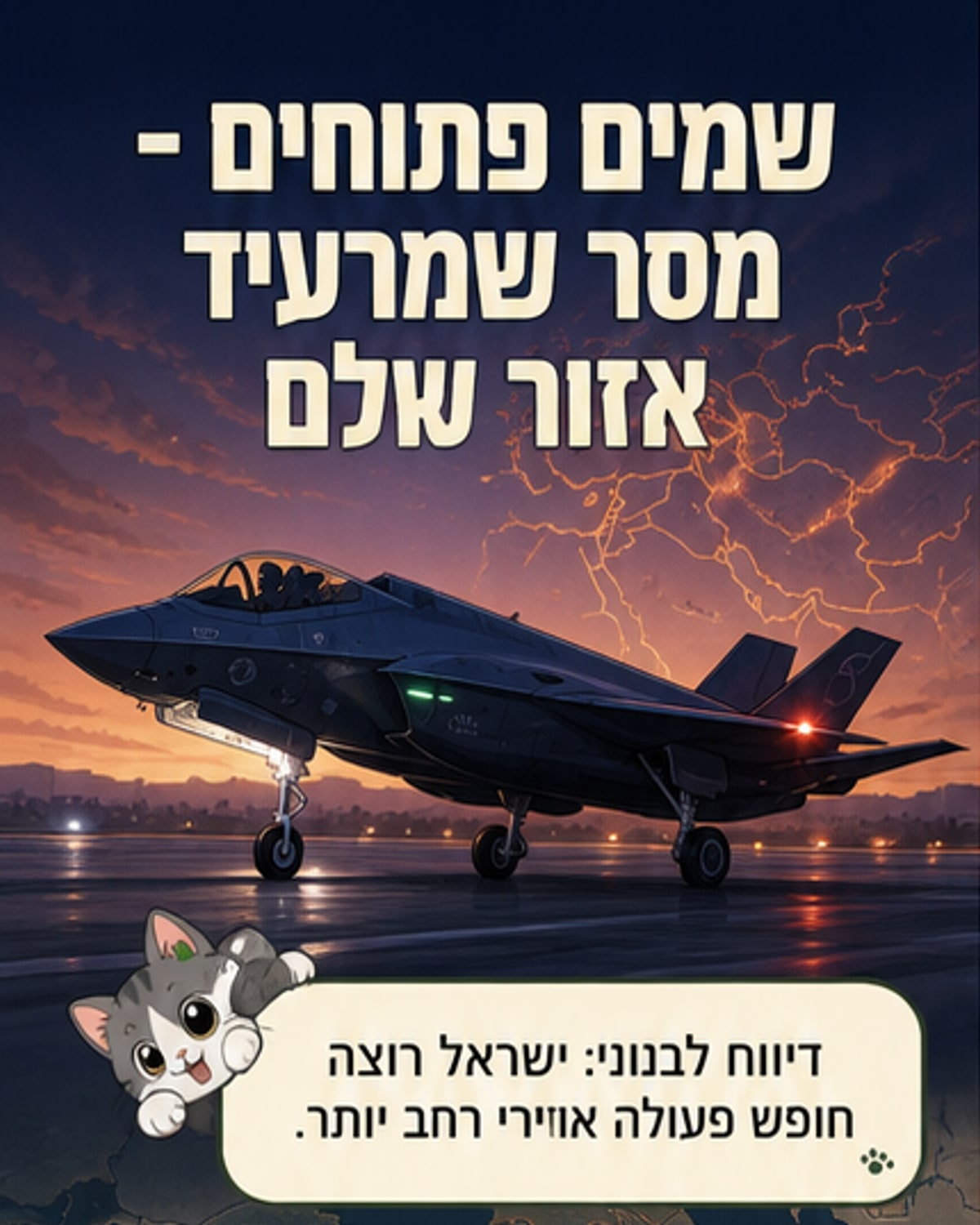 המסר הישראלי שגורם לכל המזרח התיכון לרעוד