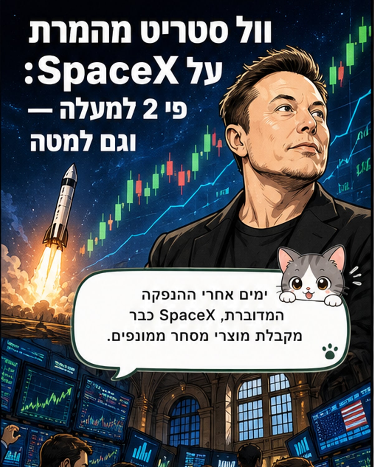 קרנות ממונפות על SpaceX זמינות בבורסה