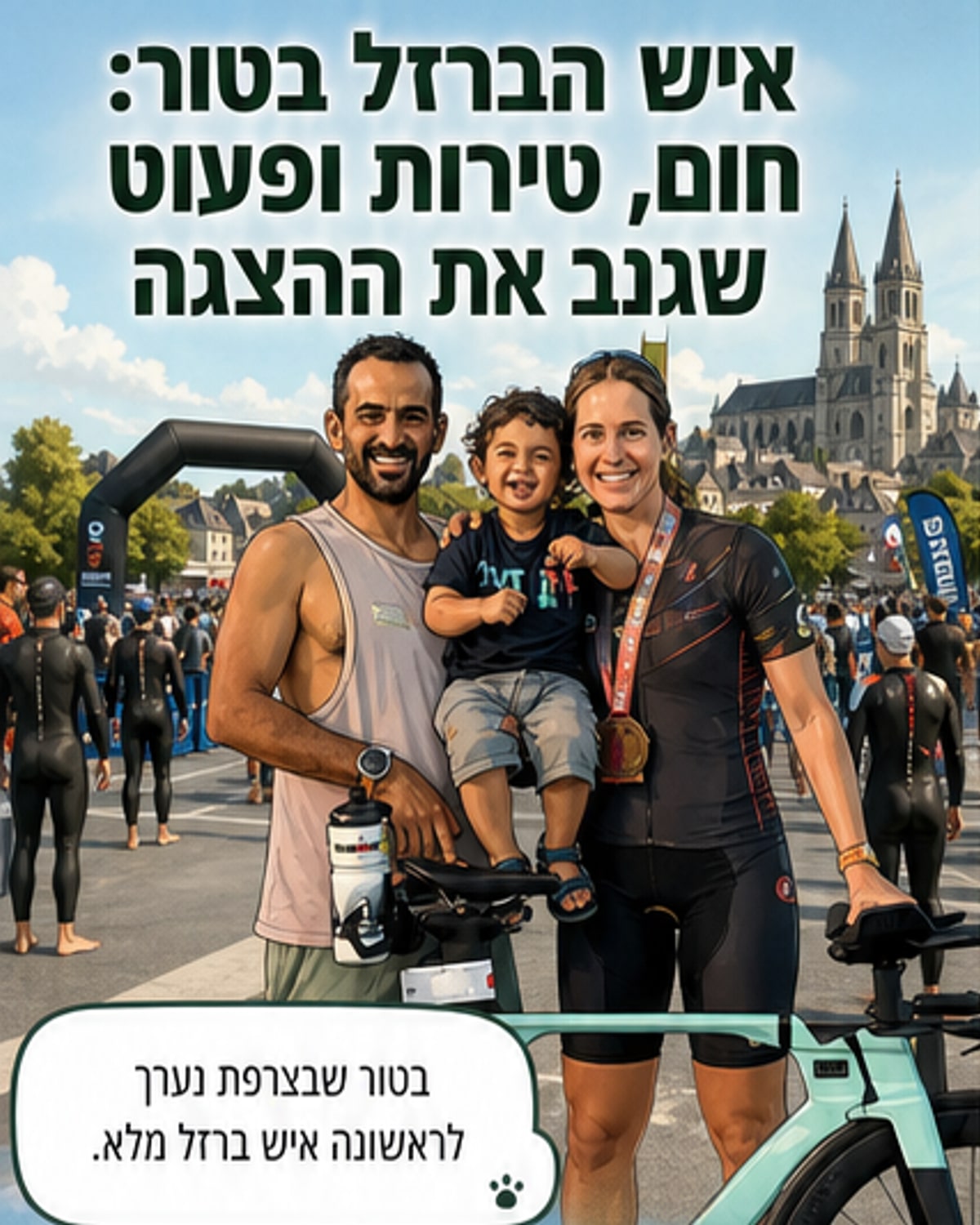 מרוץ איש הברזל בטור: חום, טירות ולב של ברזל