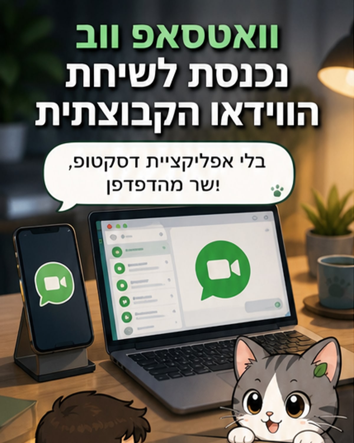 וואטסאפ משדרגת את גרסת הדפדפן