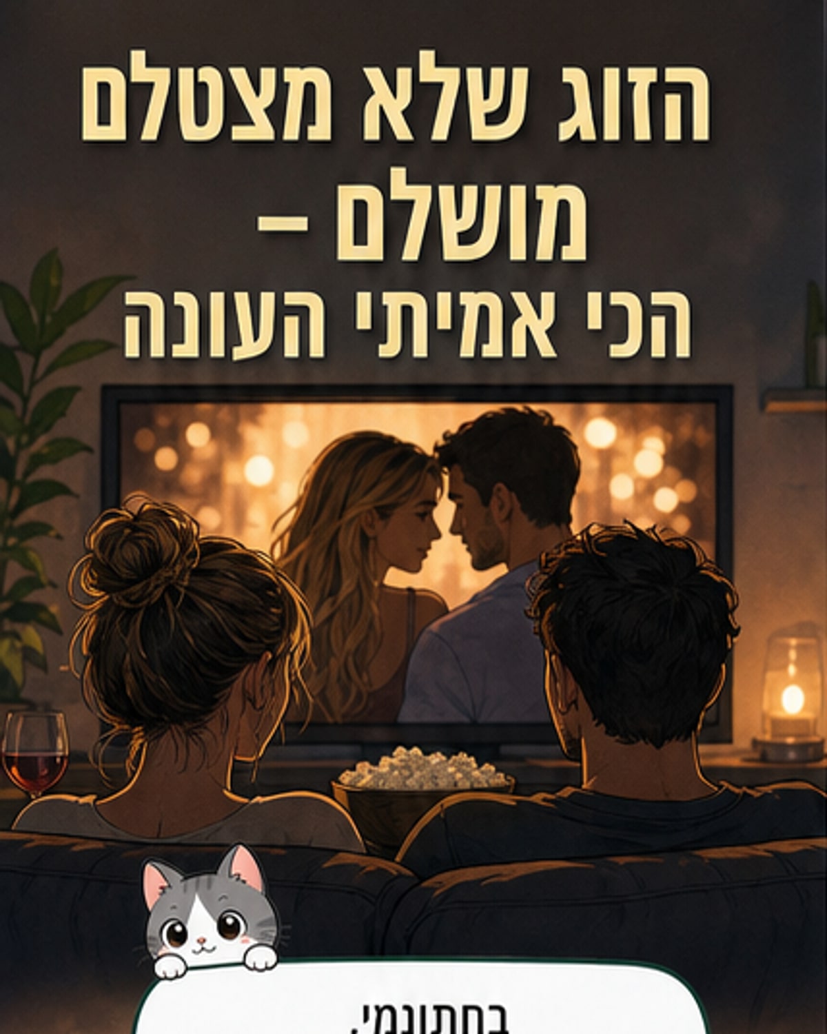 זוגות מתוך תכנית הריאליטי 'חתונה ממבט ראשון' מופיעים על רקע סיציליה, אחד מהם על לוח סאפ, השניים מתקרבים בסצנה רגשית.