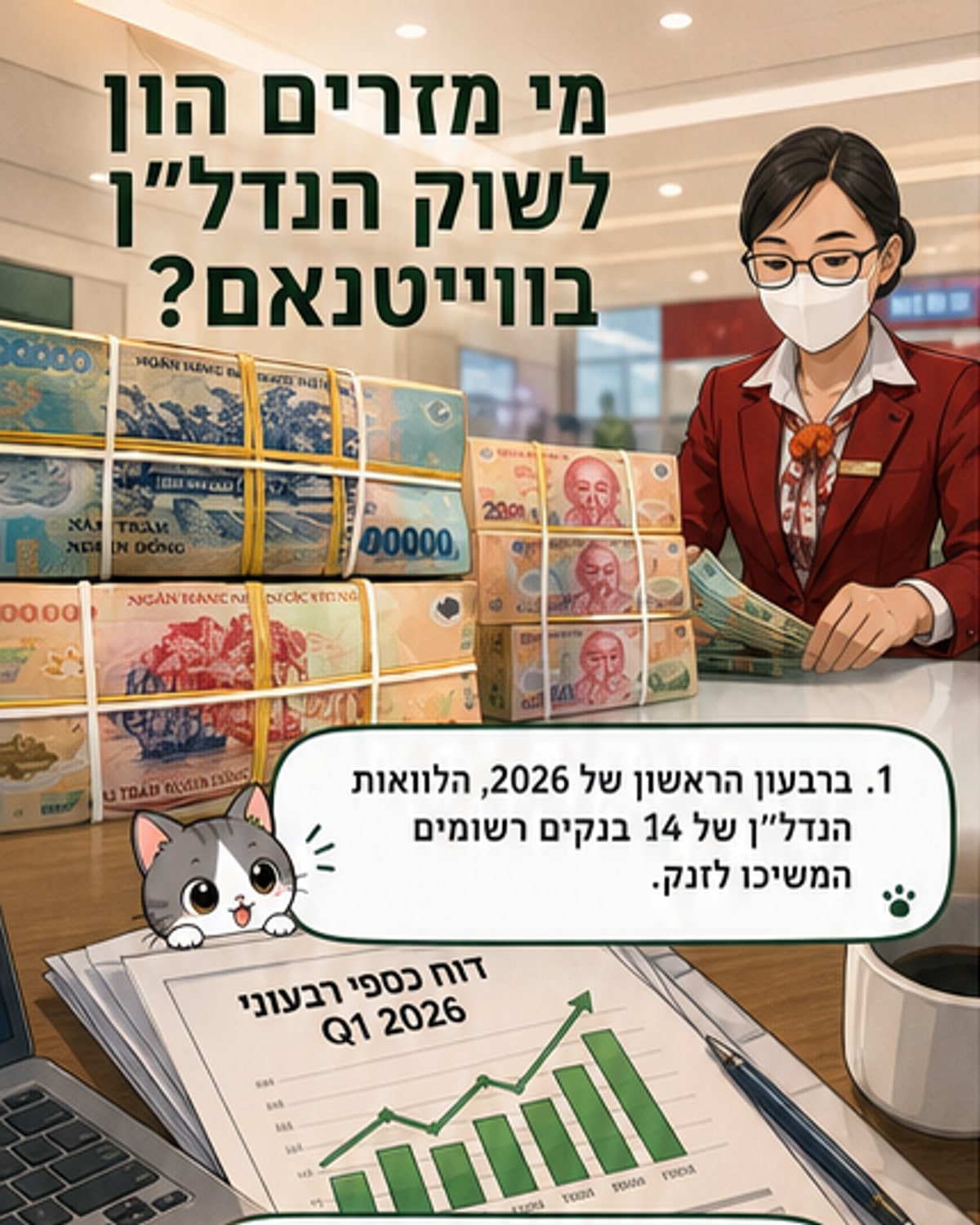 אילו בנקים מזרימים הון לשוק הנדל"ן של וייטנאם?
