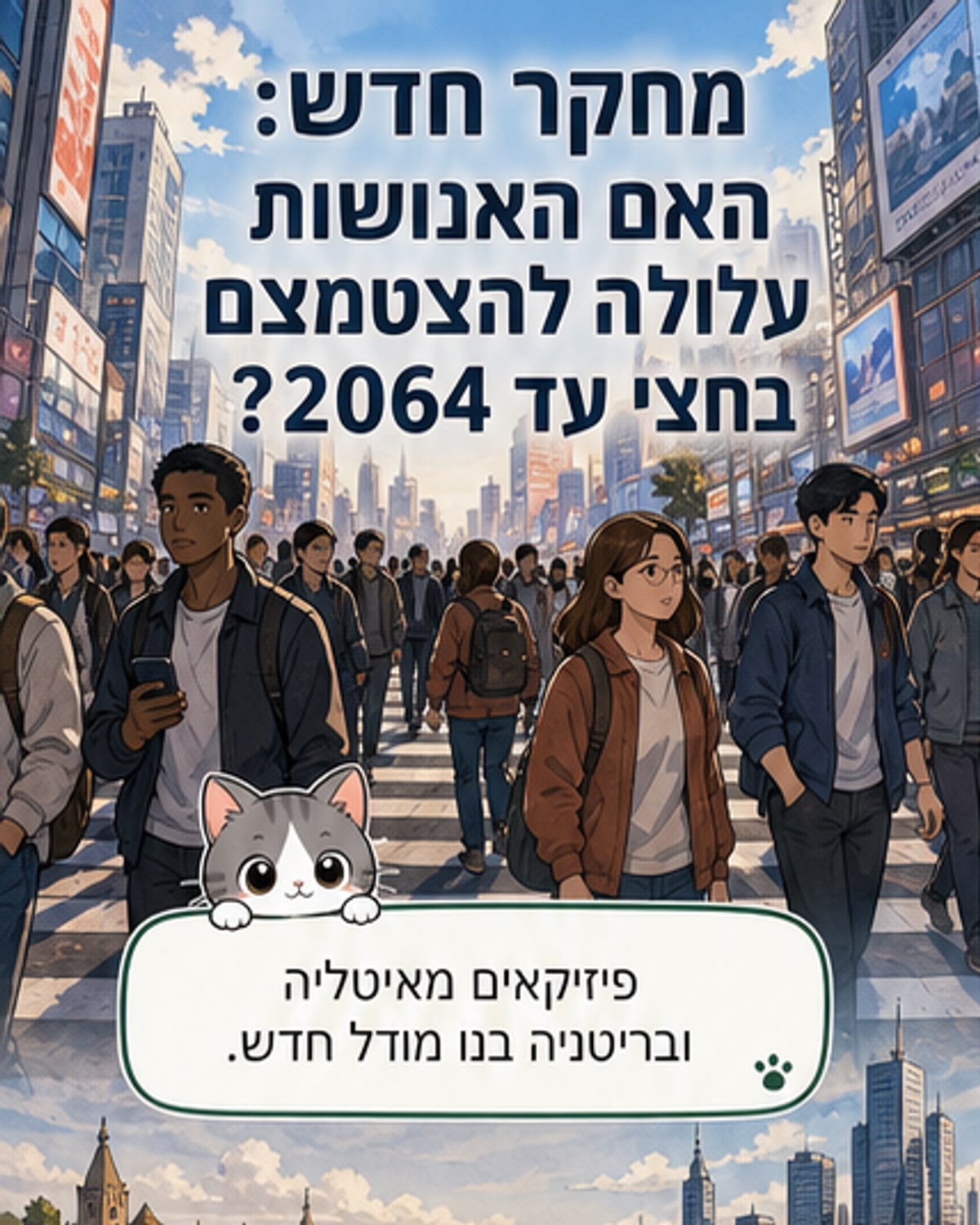 אוכלה של האנושות עלולה לקטון בחצי עד 2064