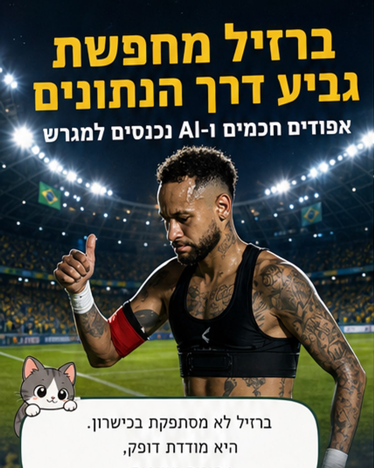 ברזיל שמה את כל מה שהיא יכולה על המגרש
