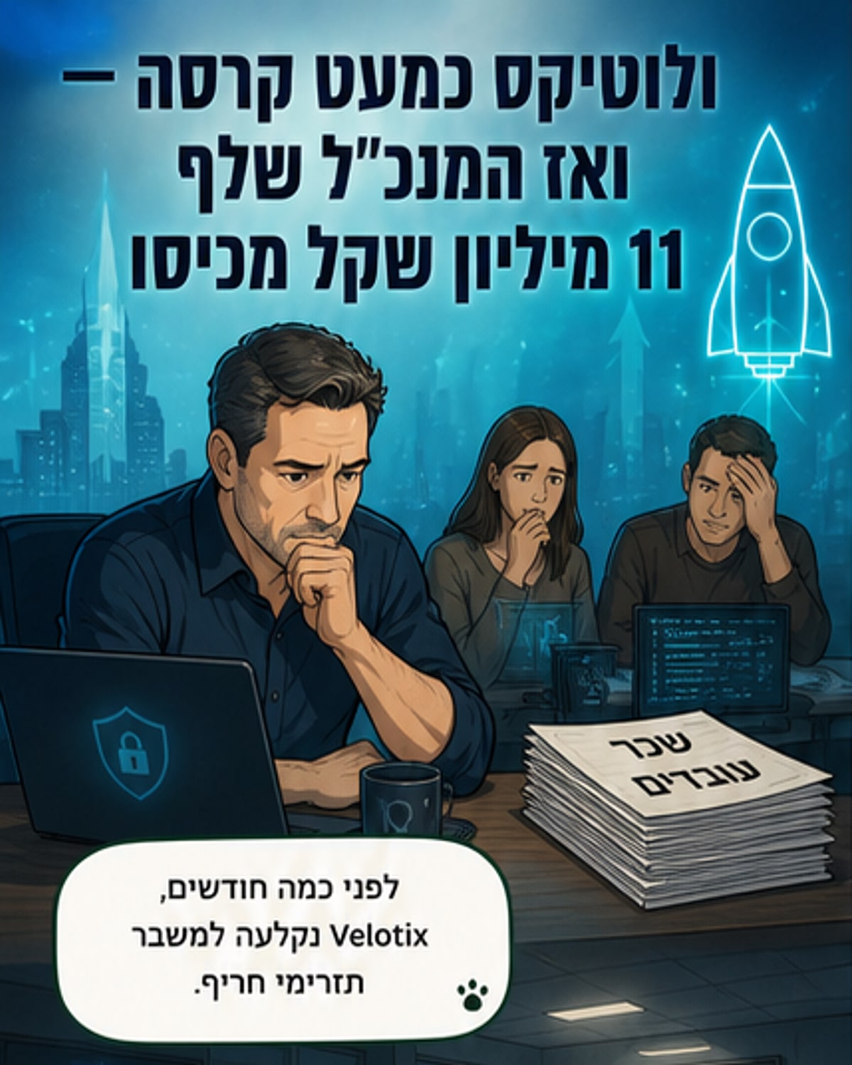 המנכ"ל הזירם 11 מיליון ₪ מכספו