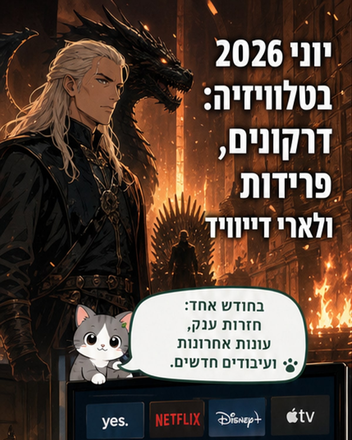 הסדרות הגדולות של יוני 2026
