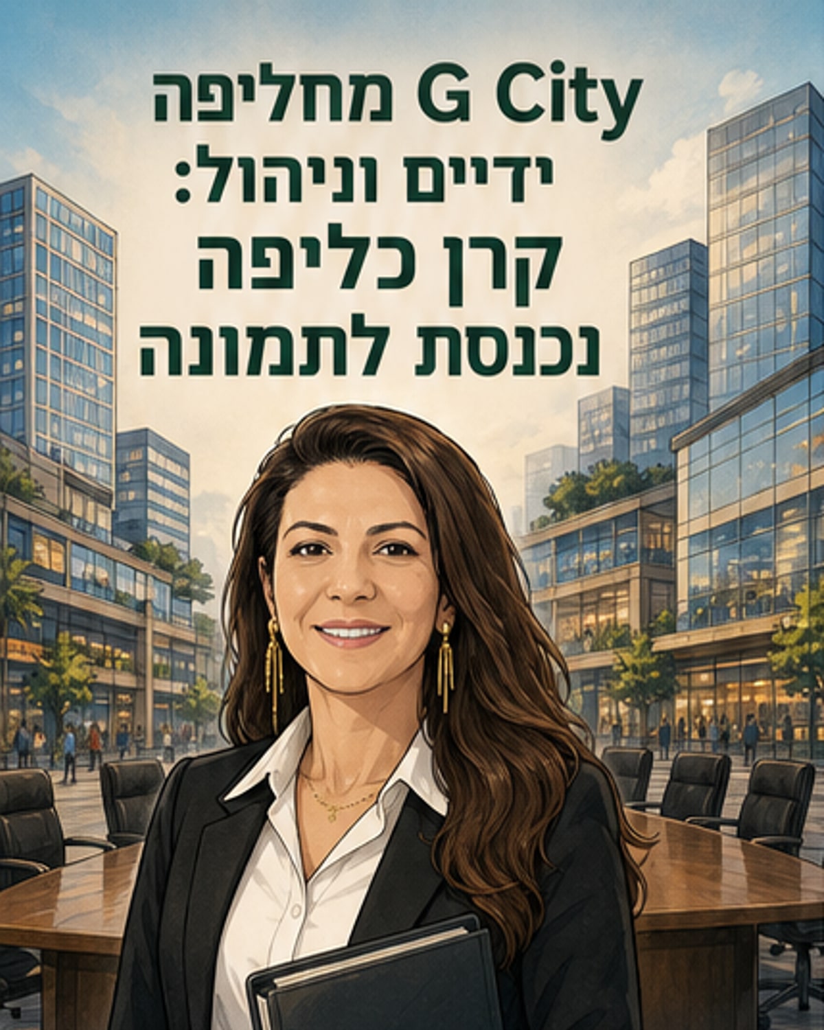 חלופה ב-G City: קרן כליפה לקדמת המנהל