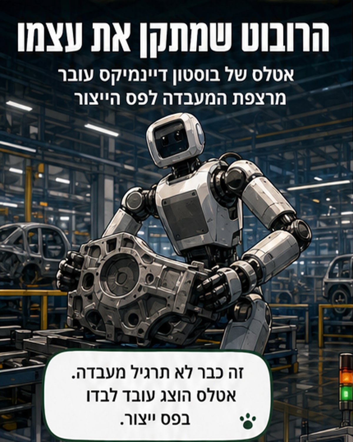 אטלס החשמלי מתרגל לעבודה