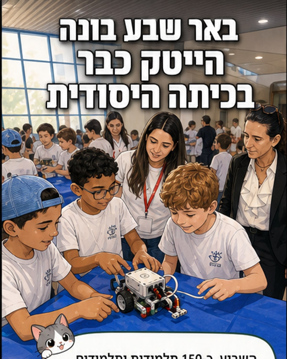 מדעני המחר מציגים רובוטים בבאר שבע
