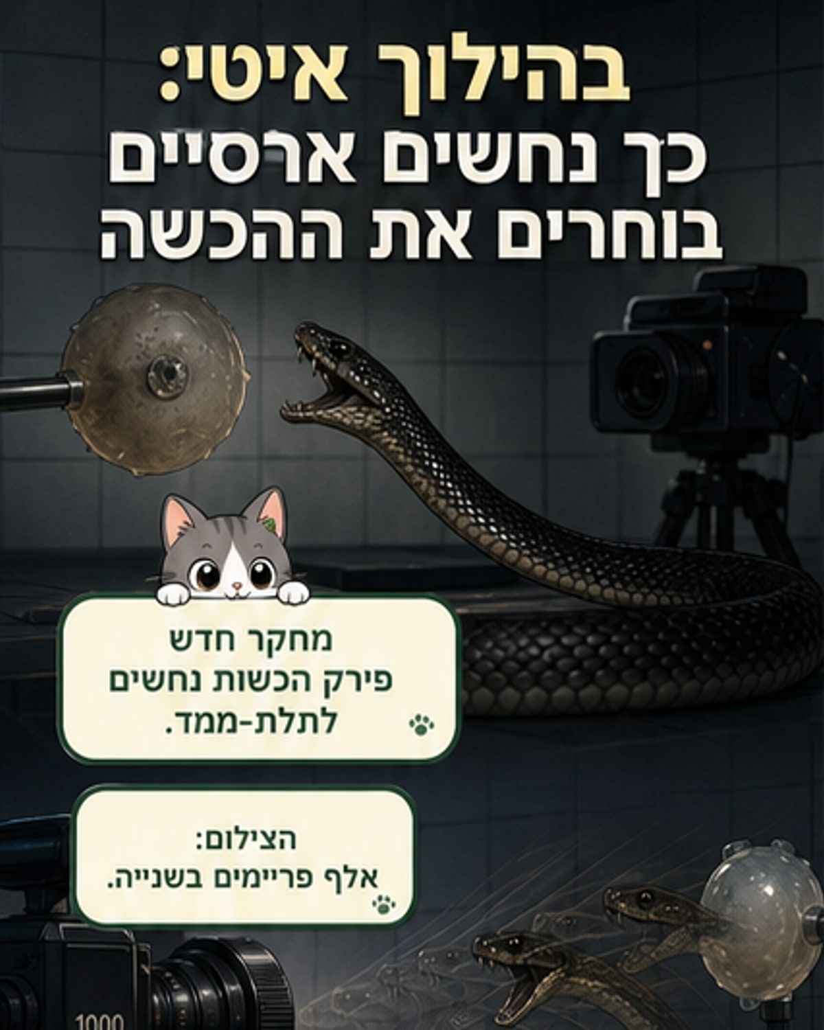אסטרטגיות ההכשה של הנחשים הארסיים