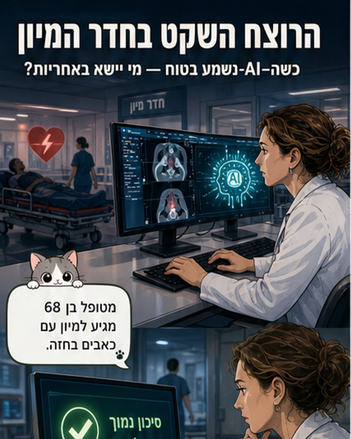 מי ישלם על טעות של בינה מלאכותית בחדר המיון?