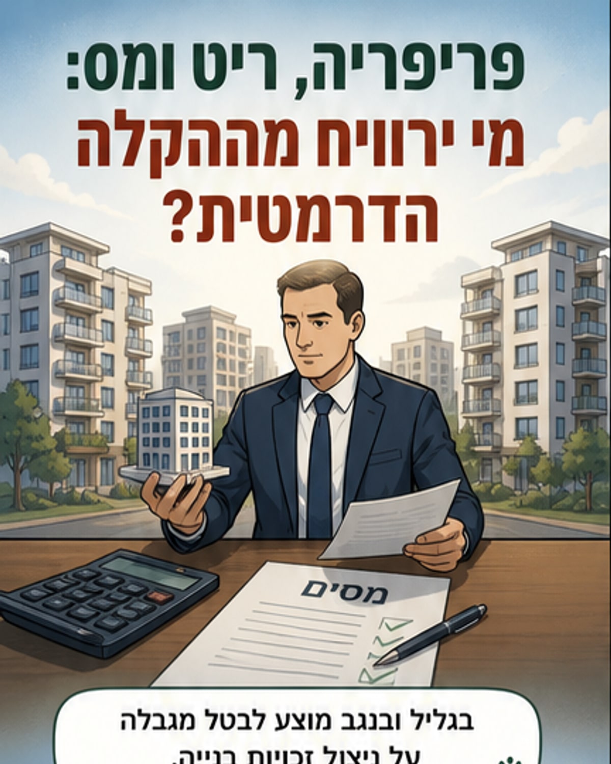המכירה החופשית של שליש הדירות בפריפריה