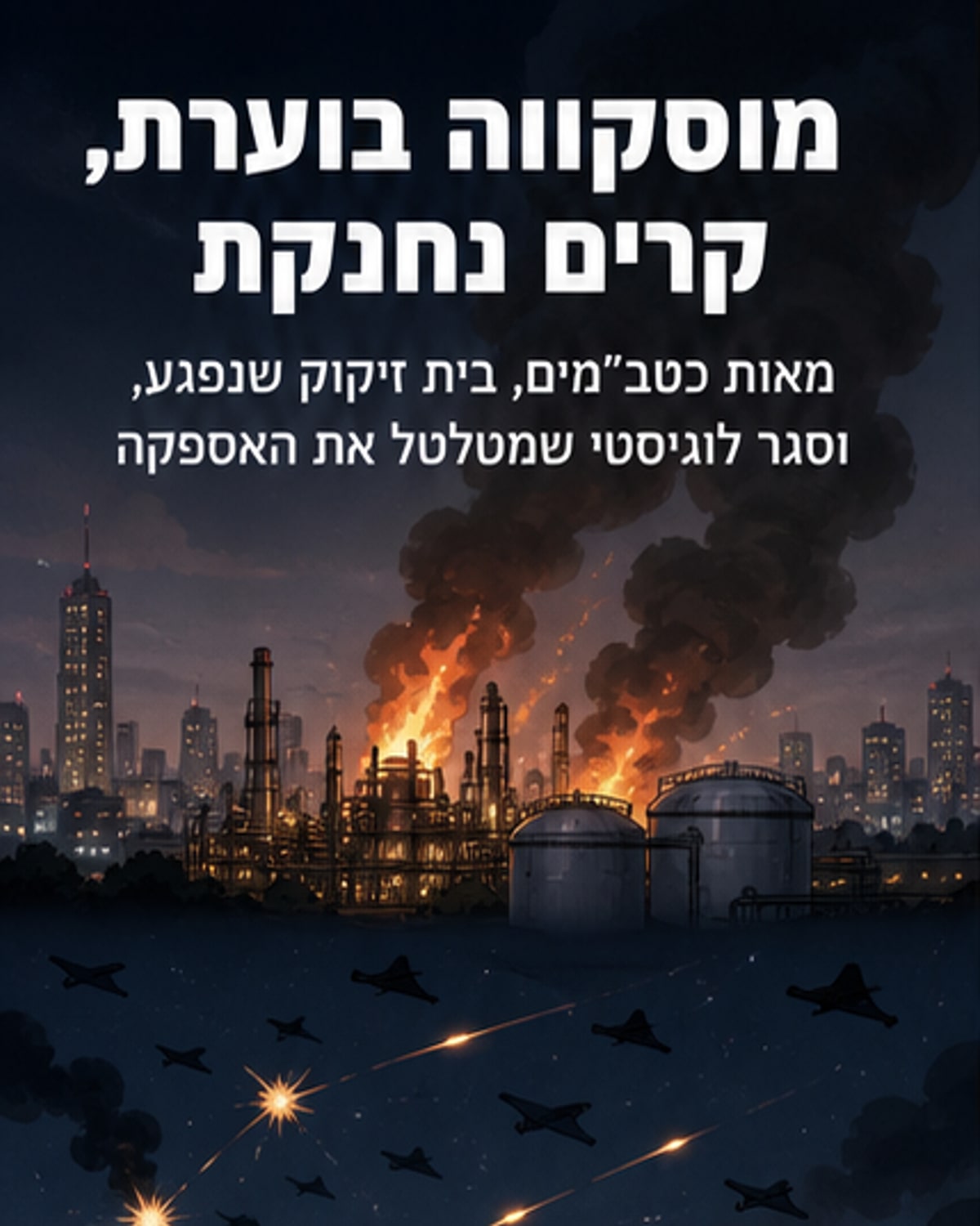 מתקפת ענק על מוסקווה ובמקביל סגר על קרים