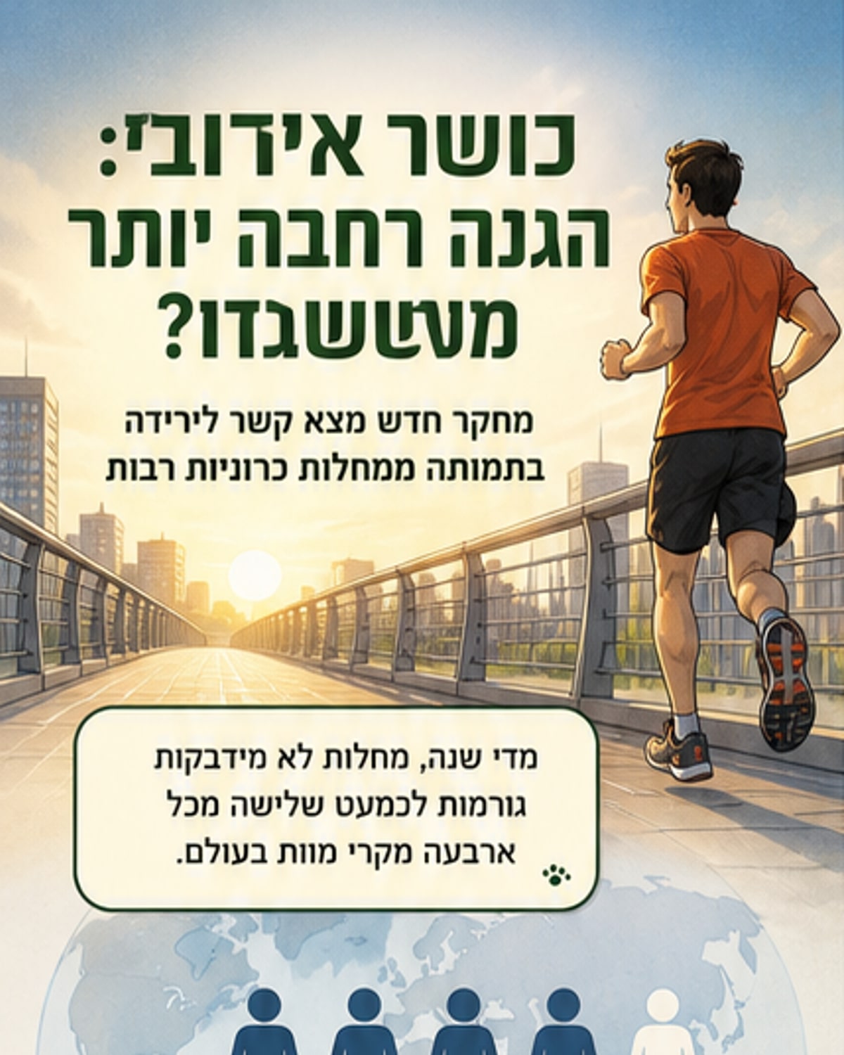 כושר אירובי מגן מפני מחלות כרוניות
